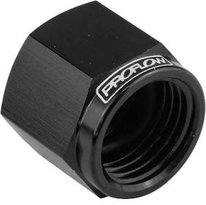 Proflow Fitting Aluminium An Flare Cap -06an, Black - Pfe820-06bk