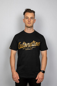 Autonation Mens Italic Tee - black