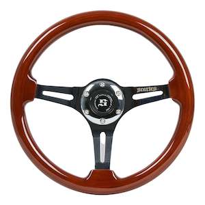 Premium Mahogany Steering Wheel 350mm