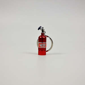 NOS Bottle Keychain with LED - Red