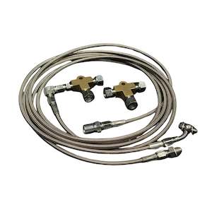 Motor vehicle part dealing - used: PSM C5 Corvette BASE Inline Hand Brake Lines and Fittings set w/ ABS delete (Order in)