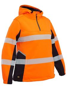 BKL6571T - Bisley - Women's Hi-Vis Taped Liquid Repellent Fleece Hoodie