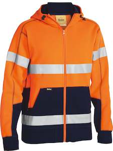 Clothing manufacturing: BK6819T - Bisley - Hi-Vis Taped Full Zip Hoodie 300g