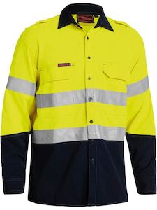 BS8082T - Bisley - TenCate Tecasafe® Plus 700  Taped Hi Vis Shirt