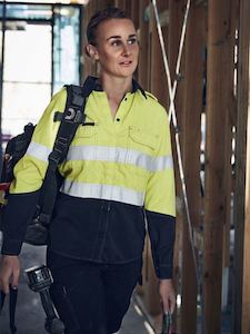 BL8082T - Bisley - TenCate Tecasafe®  Plus 700 Womens Taped Hi Vis Shirt