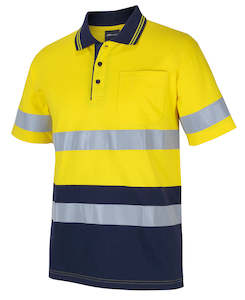 6DCPS - JB's Wear - Hi-Vis Short Sleeve Cotton Polo (Day/Night)