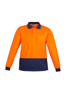 ZH232 - Syzmik - Unisex Hi Vis Basic Spliced Polo - Long Sleeve