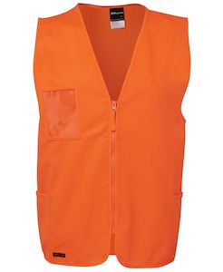 Clothing manufacturing: 6HVSZ - JB's Wear - Hi Viz Zip Safety Vest