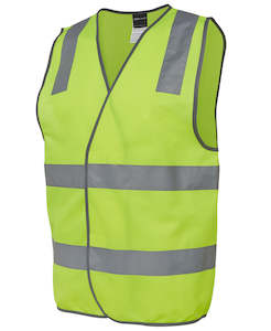 Clothing manufacturing: 6DNSV - JB's Wear - Hi- Vis (Day/Night) Safety Vest - Velcro fastening