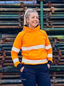 BKL6818T - Bisley - Womens Taped Hi Vis Fleece Jumper