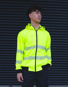 R503X - Workguard - Recycled Hi Vis Day/Night Zipped Hoodie