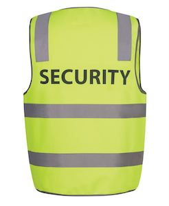 6DNS5 - JB's Wear - Hi-Vis (Taped) Safety Vest - Security