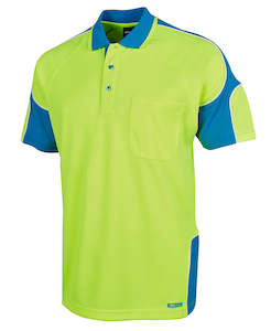 6AP4S - JB'S Wear - Hi-Vis Arm Panel Polo - Short Sleeve