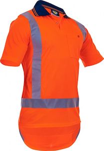 PCP1225 - Caution - Hi-Vis TTMC-W17 X-Back S/S Micro Fibre Polo