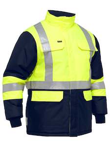 BJ6450T - Bisley - X Taped Two Tone Hi Vis Freezer Jacket