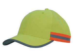 3030 - Headwear- 6 Panel Structured with Reflective taped sides