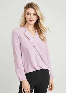 S014LL - Biz Collection - Womens Lily Hi-Lo Blouse - Clearance Colours