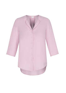 Clothing manufacturing: S015LT - Biz Collection - Womens Lily Longline Blouse - Clearance Colours