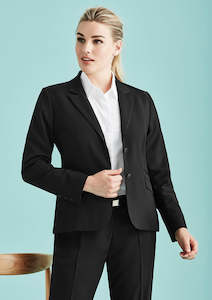 Clothing manufacturing: 60119 - Biz Corporates - Womens Cool Stretch 2 Button Mid Length Jacket