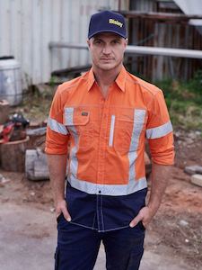 BS6177XT - Bisley - Flx & Move Two Tone Hi-Vis Utility Shirt