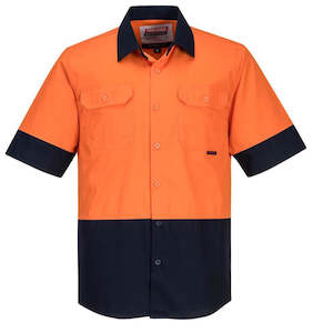 MS802 - Prime Mover - Hi-Vis Light weight 155g two tone Short sleeve Shirt