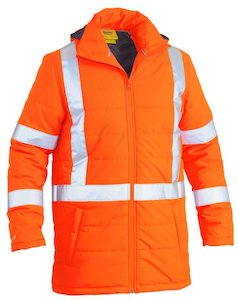 BJ6379XT - Bisley - Hi-Vis TTMC-W Puffer Jacket X Back Taping