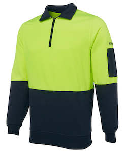 6HVFH - JB's Wear - Hi Vis Zip Neck Sweatshirt - Day Certification