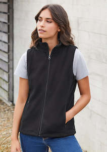 PF905 - Biz Collection - Womens Plain Micro Fleece Vest