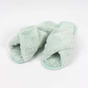 Slippers - Crossover Plush - Mint - Size 38-39