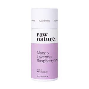 Cosmetic: Raw Nature - Solid Moisturiser - Lavender, Mango and Raspberry Seed