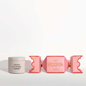 Ecoya - Guava & Lychee Sorbet Tin Candle Bon Bon Holiday Collection