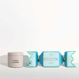 Ecoya - Lotus Flower Tin Candle Bon Bon Holiday Collection