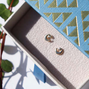 Little Taonga - Marama  Petite Studs - Gold