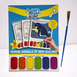 Wild NZ Paint Poster Art Set - Marine Animals