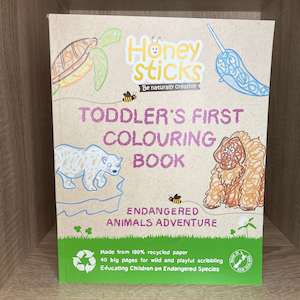 Toddlers First Colouring Book - Endangered Animals Adventure