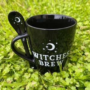 Coffee Cups: Witches Brew Mug & Spoon Set