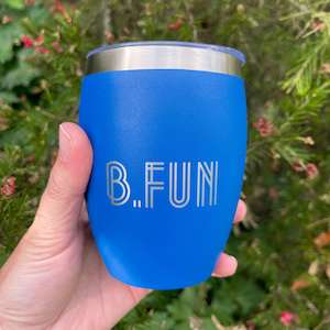 Coffee Cups: B FUN Curvy Coffee Cup - Seaside