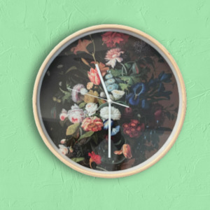 Beautiful Flowers Clock