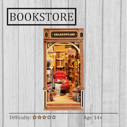 Bookstore DIY Book Nook 3D Wooden Puzzle