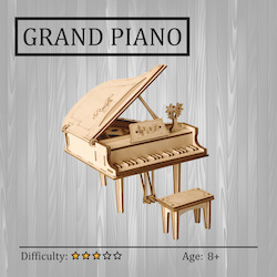 Grand Piano 3D Wooden Puzzle