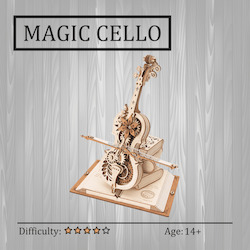 Hobby equipment and supply: Magic Cello 3D Wooden Puzzle