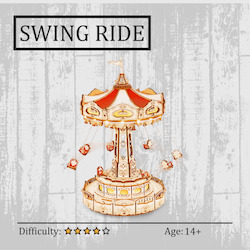 Hobby equipment and supply: Swing Ride 3D Wooden Puzzle