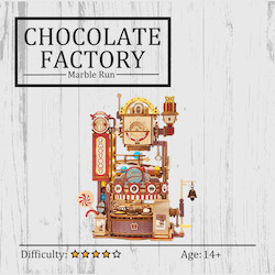 Chocolate Factory Marble Run 3D Wooden Puzzle