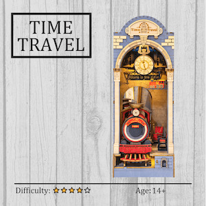 Time Travel DIY Book Nook 3D Wooden Puzzle