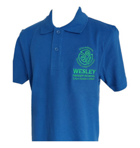 Textile product manufacturing: Wesley Primary School - Short Sleeve Polo Shirt