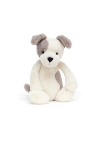 JELLYCAT BASHFUL TERRIER MEDIUM GREY & WHITE 31X12X9CM