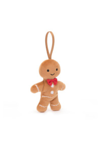 Jellycat Festive Folly Gingerbread Fred Beige 2x4x10cm