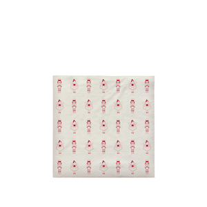 BROSTE Paper Napkin Fairy Tale - Pumpkin Red/Off White