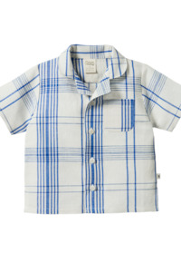 Nature Baby Guthrie Shirt Linen - Clyde Check