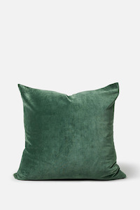 Cushions: Citta  Velvet Cushion Cover 55x55cm - Duck Green